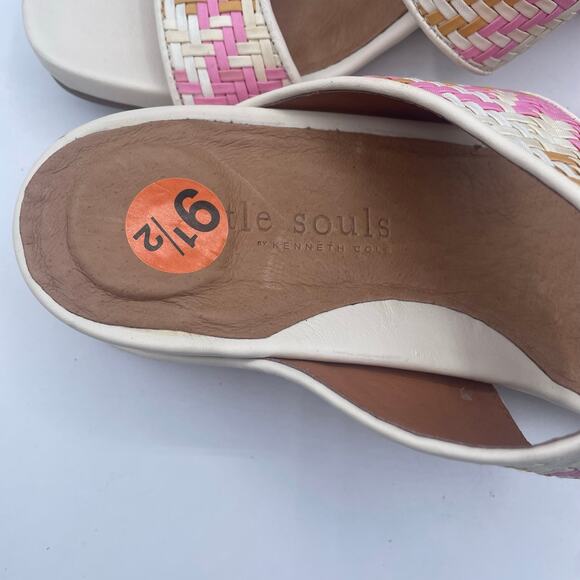 Gentle Souls Kenneth Cole Gisele Sandals Wedge Heels Multi Color Womens 9.5 - Picture 7 of 8